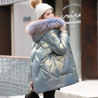 [COD] face down jacket womens winter mid-length style 2022 new net red fashion foreign Korean version loose trendy white duck