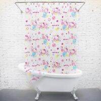 [COD] Cartoon partition curtain bathroom shower cloth waterproof and mildew-proof cute toilet thickened