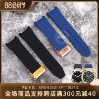 Notch Silicone Watch Strap Suitable for Ferragamo F-80 Mens Rubber Watch Strap Accessories Waterproof Folding Buckle 26mm