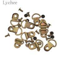 Lychee Life 10ชิ้นหนังโลหะ D-Ring Buckles สีเงินสีบรอนซ์หัวเข็มขัดมีสีสันกระเป๋า Diy เครื่องประดับเสื้อผ้า