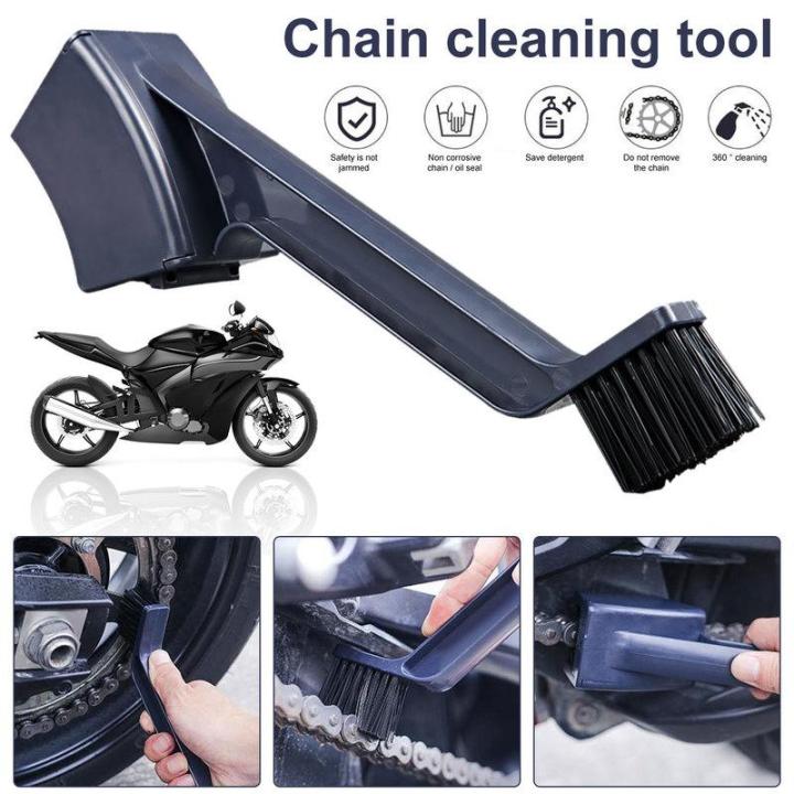 Motorcycle Bike Chain Cleaner Dual Heads Bicycle Cleaning Brush Reusable  Bike Chain Gears Brush Dual Heads Bicycle Cleaning Brush Reusable Bike  Chain Gears Brush