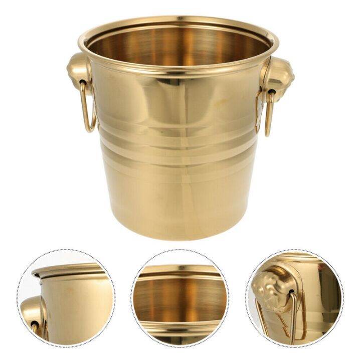 1pc-3l-stainless-steel-ice-bucket-thick-tiger-head-ice-bucket-party-ice-bucket-gold