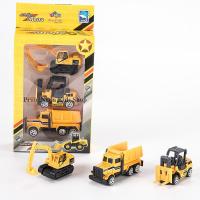 ProudNada Toys ของเล่นเด็กชุดโมเดลรถเหล็กวิศวกรก่อสร้าง 3 คัน LOMA DIE CAST 1:64 NO.ML01151480S/2W