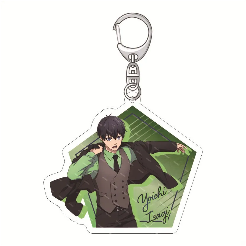 XP Blue Lock Keychain Anime Keyring Acrylic Cute Bag Pendant Cartoon Yoichi  Bachira Key Chain Gifts PX