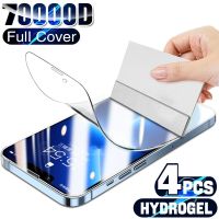 4PCS Full Cover Hydrogel Film For iPhone 13 12 11 14 Pro Max Mini Screen Protector On iPhone 13 12 11 XS Max SE 7 8 14 Plus X XR