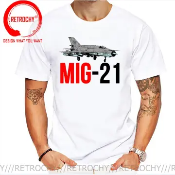 Mig 21 Image printed on Men's T shirt — Custom Designed Printed T