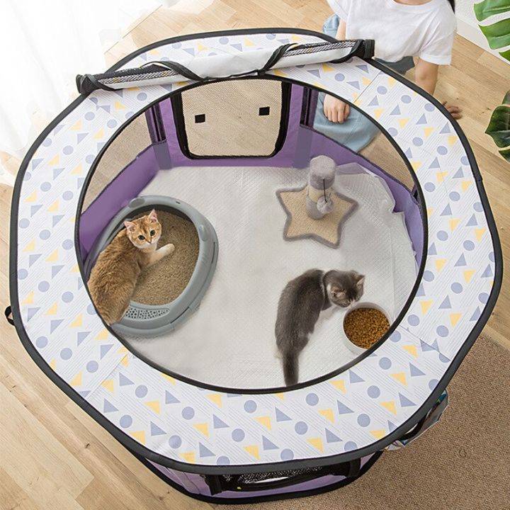 เตียงบ้านสุนัขขนาดใหญ่บ้านสุนัขพับได้เตียงเต๊นท์สัตว์เลี้ยงแมว-cama-ตะกร้าเบาะนอนน้องแมวหวานลูกแมวแสนสบายสำหรับห้องคลอด