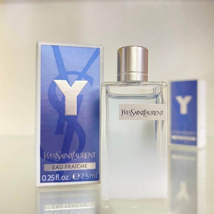 น้ำหอม YSL YVES SAINT LAURENT Y Eau Fraiche 7.5ml. Lazada.co.th