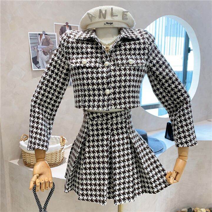 vintage-tweed-two-piece-set-women-crop-top-woolen-short-jacket-coat-mini-skirts-sets-sweet-2-piece-suits-2022-autumn-fashion