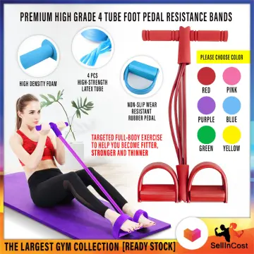 Yoga Pilates Stretch Resistance Band Exercise Fitness Band Training Elastic  Exercise Fitness Rubber 150cm natural rubber Gym