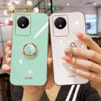 นิ่มเคส Vivo Y36 Y02 Y02A สวยงามหรูหราชุบหัตถกรรมพร้อมขาตั้งซิลิโคนอ่อนเคสโทรศัพท์ vivo y02 แฟชั่นฝาครอบโทรศัพท์