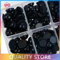 [Eleanor] 760pcs round FLAT Black Eyes พลาสติกสำหรับตุ๊กตาทำของเล่นตุ๊กตาอุปกรณ์เสริม