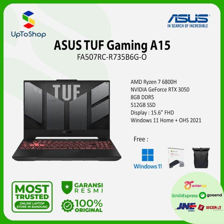 Asus Tuf Gaming A15 Fa507rc R735b6g O Ryzen 7 6800h 8gb 512gb W11ohs