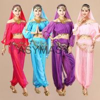 hot【DT】 pink Bellydance Belly Costumes for Dancing Set Bollywood Performance