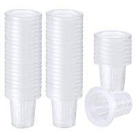 80 Pack 2.36 Inch Net Cups Slotted Mesh Wide Lip Filter Plant Net Pot Bucket Basket for Hydroponics Aquaponics Orchids