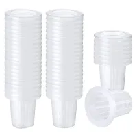 80 Pack 2.36 Inch Net Cups Slotted Mesh Wide Lip Filter Plant Net Pot Bucket Basket for Hydroponics Aquaponics Orchids