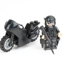 Compatible with LEGO military special police man miniature special forces weapon explosion-proof police doll boy assembled building block toys