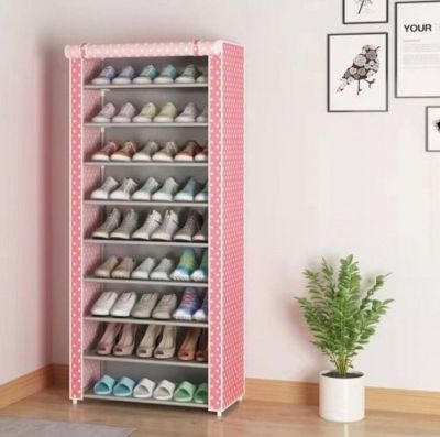 ชั้นวางรองเท้า (มี 4 สี) DIY (ปรับได้)  4 ชั้น, 7ชั้น  Shoes Rack - K