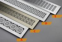 400X100mm Aluminum Alloy Vents Perforated Sheet Air Vent Perforated Sheet Web Plate Ventilation Grille Vents Perforated Sheet Hand Tool Parts  Accesso