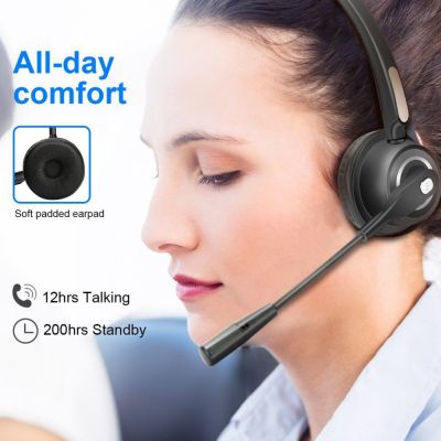 Bluetooth BH520 wireless headset noise reduction headset with microphone is suitable for computer phone desktop