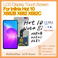 LCD ของแท้สำหรับ Infinix หน้าจอสัมผัส10จอประกอบดิจิไทเซอร์กระจก X682B X682ชิ้นส่วนอะไหล่สำหรับซ่อม LCD X682C