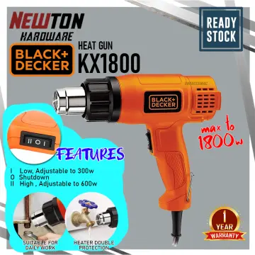 Black+Decker KX1800 1800-Watt Dual Temperature Heat Gun (Orange and Black)  