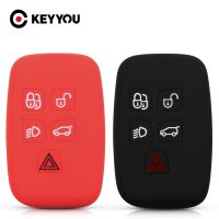 【Wrist watch】 KEYYOU Rover Discovery 4 Freelander 3 Range Sport Evoque 5 Buttons Silicone Fob Cover ！