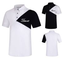 PearlyGates◈☈✇ Titleist Golf clothing mens short-sleeved T-shirt sports POLO shirt quick-drying breathable outdoor jersey top