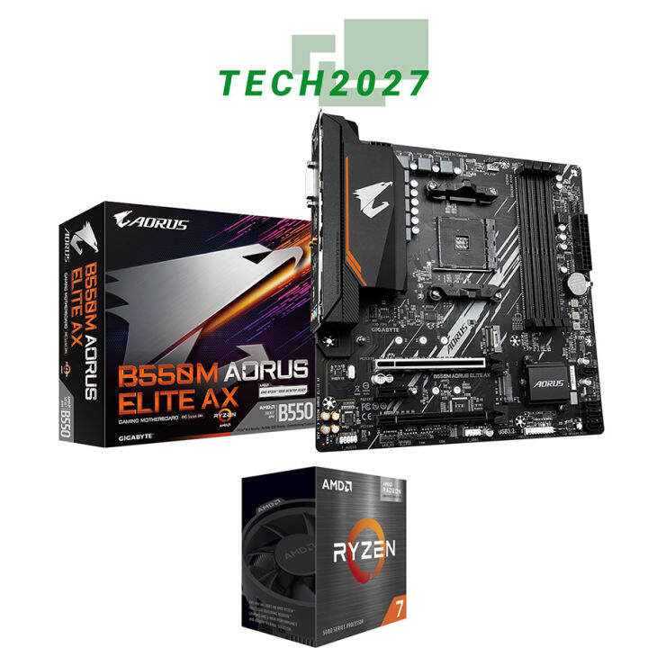 AMD Ryzen 7 5800X3D 3.4 GHz Eight-Core AM4 Processor with Gigabyte ...