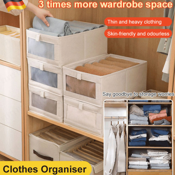 naimo Japanese Style Closet Organizer Box for Clothes Neat and Tidy ...