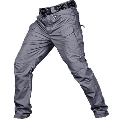 [Ready Stock] Tactical Pants Outdoor Mens Camouflage Training Pants Multi Pocket Overalls