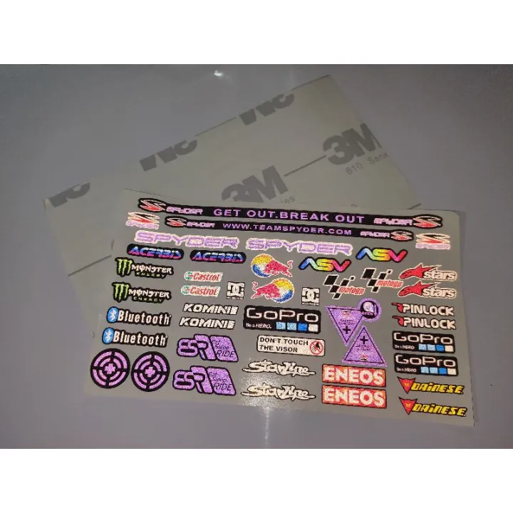 SPIDER HELMET VISOR STICKERS | Lazada PH