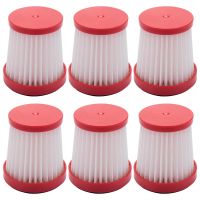 Replacement Spare Parets Hepa Filter for Deerma VC01 Handheld Vacuum HEPA Filter Dust Cleaner Accessories 6Pcs