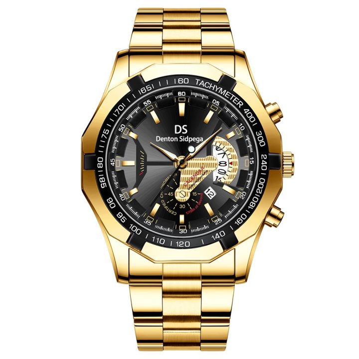 นาฬิกาข้อมือผู้ชายของแท้กันน้ำได้-นาฬิกาข้อมือบุรุษลำลองแฟชั่นนาฬิกาปลุกอัตโนมัติใหม่จากสวิส