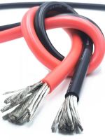 ◇❂ 10meter wire silicone 12 14 16 18 20 22 24 26 28 30 AWG 5m red and 5m black high quality color cable