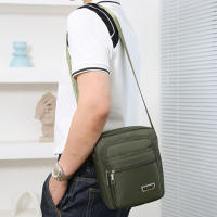 QianXing Shop Summer MenS Nylon Fabric Diagonal Span Bag Single Shoulder MenS Bag Outdoor Leisure Multi-Purpose Bag