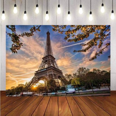【Worth-Buy】 ฉากพื้นหลังปารีสหอไอเฟลพื้นหลังของตกแต่งภาพถ่ายภาพฉากหลังสตูดิโอถ่ายภาพที่กำหนดเอง