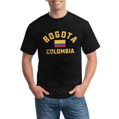 New Arrival Fashion Gildan Tshirts Fitness Bogota Colombia Flag Various Colors Available