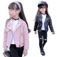 Pu Girls Teens Jackets Girl Kids Classic Collar Coats Teen Windbreaker Clothing Childrens Outerwear 3-12 Years Girls Jackets