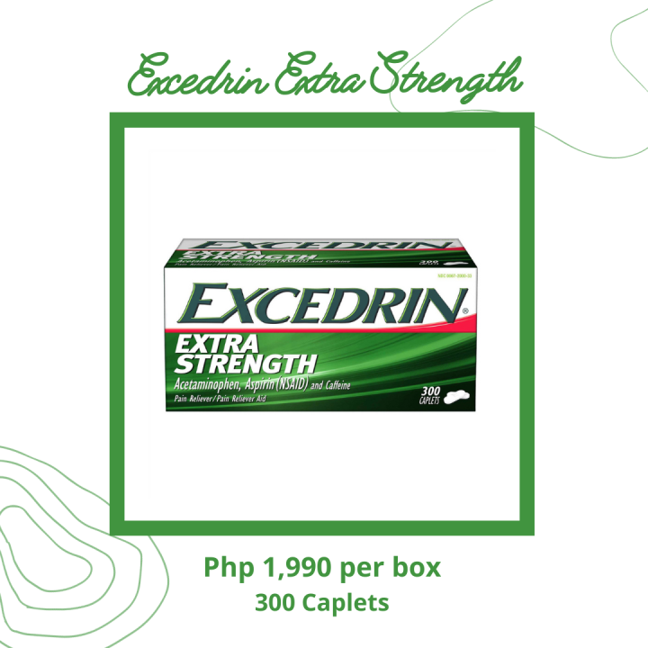Excedrin Extra Strength, 300 Tablets (EXPIRATION JANUARY 2026) Lazada PH