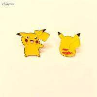 HUAGUES เครื่องประดับอนิเมะของขวัญพัดโปเกมอนกระเป๋านักเรียนเข็มกลัดโลหะ Pikachu ผ้าห่มหนาคอสเพลย์