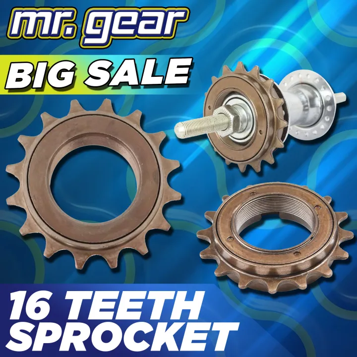 Single Speed Sprocket 16T Freewheel Cycle Fittings 1/2\"x1/8\" 16 teeth