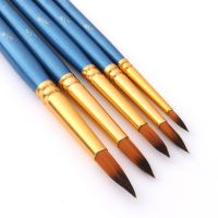 5Pcs Paint Brushes Set Nylon Hair Painting Brush Short Rod For Oil Acrylic Brush Watercolor Brushes Professional Art Supplies Artificial Flowers  Plan