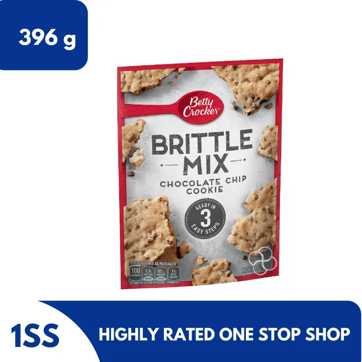 Betty Crocker Chocolate Chip Cookie Brittle Mix, 396g Lazada PH