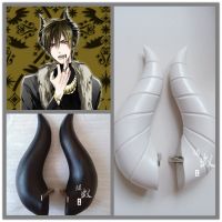 1 Pair Anime Tsukipro Alive Soara Cosplay Horns Head Clip Headwear Overlord Albedo Cosplay Horns Cosplay Props Halloween