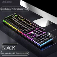 1pc K500 Gaming Mechanical Keyboard 104 Keys Gaming Keyboard Backlit Desktop Computer Keyboard for Desktop Laptop PC Gamers