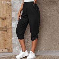 Aolzbiip49h Joggers กางเกงผู้หญิง Pantalones Mujer กางเกงเสื้อผ้าผู้หญิง Sweatpants Capris สุภาพสตรี Cropped กางเกงด้านล่าง