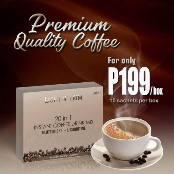 flash sales Light N Trim 20 in 1 Instant Coffee Drink Mix with L