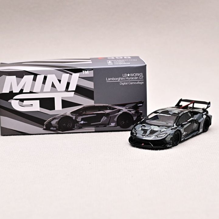 mini-gt-1-64-lb-huracan-gt-รถโลหะผสมอำพรางดิจิทัลรุ่น398