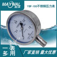 YBF100 1.6MPA ammonia high temperature steam pressure gauge all 304 stainless steel pressure gauge water pressure air pressure